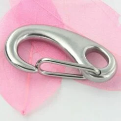 AIDUCHO Lot De 2 Boucle Mousqueton En Inox Alpinisme Escalade Forme Oeuf 5cm -Equipement antichute Soldes 33996993 4