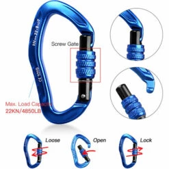 AL-NASR Serrure Principale D'escalade A Boucle De Securite, Rouge - Rouge -Equipement antichute Soldes 35539326 4