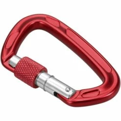 ILoveMilan Verrouillage Automatique De Type D, Crochet De Sécurité Pour L'escalade Sur Glace Pour L'alpinisme Extérieur, Alliage De Magnésium-aluminium Durable, Rouge - Rouge -Equipement antichute Soldes 35653709 3