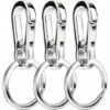 BEARSU Clip Mousqueton En Métal Porte-clés Porte-clés Porte-clés Organisateur De Support De Chaîne Pour Voiture/chercheur De Clés, Paquet De 3 -Equipement antichute Soldes 35895042 1