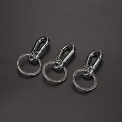 BEARSU Clip Mousqueton En Métal Porte-clés Porte-clés Porte-clés Organisateur De Support De Chaîne Pour Voiture/chercheur De Clés, Paquet De 3 -Equipement antichute Soldes 35895042 4