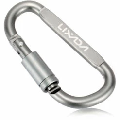Lixada Mousqueton En Forme De D Serrure Robuste En Alliage D'aluminium Mousqueton Tente Corde Mousqueton Sac A Dos Cintre Mousqueton, Modele: 12pcs - Modele: 12pcs -Equipement antichute Soldes 36033601 5