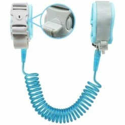 BEARSU Lien De Poignet Anti-perte (8,2 Pi), Poignet En Laisse Respirant Pour Tout-petit Pour La Sécurité Des Enfants, Lien De Poignet Pour Enfants Avec Serrure à Clé, Rose