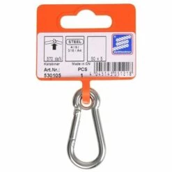 KSX Mousqueton Pompier à Oeil 50x5mm, A4 RVS AISI 316, 570 DaN -Equipement antichute Soldes 36415737 2