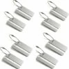 BEARSU Étiquettes De Bagage De 8 Pièces, étiquettes D'étiquette D'identification De Valise De Voyage En Aluminium En Métal -Equipement antichute Soldes 36718957 1