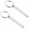 BEARSU Lot De 2 Goupilles à Dégagement Rapide En Acier Inoxydable 316, Diamètre 1/4" (6,3 Mm), Longueur Totale 3" (76 Mm), Longueur Effective 2,4" (61 Mm), Goupille Supérieure Bimini, Matériel Marin 2 BEARSU Lot De 2 Goupilles à Dégagement Rapide En Acier Inoxydable 316, Diamètre 1/4" (6,3 Mm), Longueur Totale 3" (76 Mm), Longueur Effective 2,4" (61 Mm), Goupille Supérieure Bimini, Matériel Marin -Equipement antichute Soldes 36719116 1