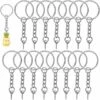 BEARSU Porte-clés à Visser - Kit D'anneaux Porte-clés En Argent - Porte-clés Avec Chaîne, Anneaux Fendus Pour Bijoux, épingles à Oeil à Vis, 100 Pièces 2 BEARSU Porte-clés à Visser - Kit D'anneaux Porte-clés En Argent - Porte-clés Avec Chaîne, Anneaux Fendus Pour Bijoux, épingles à Oeil à Vis, 100 Pièces -Equipement antichute Soldes 36781121 1