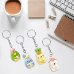 BEARSU Porte-clés à Visser - Kit D'anneaux Porte-clés En Argent - Porte-clés Avec Chaîne, Anneaux Fendus Pour Bijoux, épingles à Oeil à Vis, 100 Pièces -Equipement antichute Soldes 36781121 4