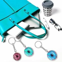 BEARSU Porte-clés à Visser - Kit D'anneaux Porte-clés En Argent - Porte-clés Avec Chaîne, Anneaux Fendus Pour Bijoux, épingles à Oeil à Vis, 100 Pièces -Equipement antichute Soldes 36781121 5