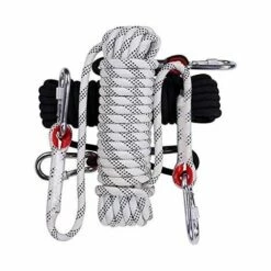 LangRay Corde D'escalade, Diamètre 12 Mm Accessoires De Randonnée Outdoor Statiques Corde De Sécurité Haute Résistance, 10 M Blanc -Equipement antichute Soldes 36981006 3