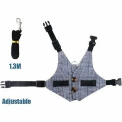 BETTERLIFE Harnais De Costume Ajustable De Lapin, Harnais Pour Petit Animal Et Jeu De Laisse , Pour Petits Animaux Lapin Hamsters Chats (Gris L) 10 BETTERLIFE Harnais De Costume Ajustable De Lapin, Harnais Pour Petit Animal Et Jeu De Laisse , Pour Petits Animaux Lapin Hamsters Chats (Gris L) -Equipement antichute Soldes 37661934 4