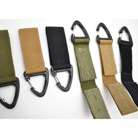 ECHOO Nylon Tactique Mousquetons Porte Clé Multifonction Tactique Pour Ceinture Sangle Boucle Gilet Activité De Plein Air Camping Randonnée Molle Sac 6 Pièces De 3 Couleurs Noir Herbe Vert Kaki 7 ECHOO Nylon Tactique Mousquetons Porte Clé Multifonction Tactique Pour Ceinture Sangle Boucle Gilet Activité De Plein Air Camping Randonnée Molle Sac 6 Pièces De 3 Couleurs Noir Herbe Vert Kaki – Image 5
