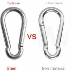 BETTERLIFE 6Pcs M6 Mousquetons 304 Maillon Rapide Bague De Verrouillage Crochet Porte-clés Gym Câble Poids Crochet -Equipement antichute Soldes 38157762 3