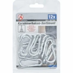 BGS Technic Assortiment De Crochets Mousquetons | 5 X 50 mm | 12 pièces -Equipement antichute Soldes 38348391 3