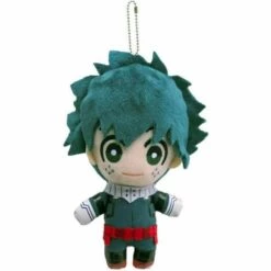 BRIDAY My Hero Animation Deku Peluche Porte-clés Anime Clip Pendentif Porte-clés 6" (Midoriya Izuku) -Equipement antichute Soldes 38708928 2
