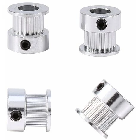 ABCRITAL 2Pcs Gt2 Poulie De Courroie 20 Dents 8Mm Poullie De Distribution Poulie Dentée En Alliage D'Aluminium Pignons De Synchronisation Pour Imprimante 3D (#1) 4 ABCRITAL 2Pcs Gt2 Poulie De Courroie 20 Dents 8Mm Poullie De Distribution Poulie Dentée En Alliage D'Aluminium Pignons De Synchronisation Pour Imprimante 3D (#1) – Image 2