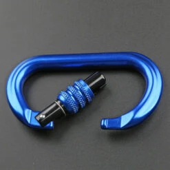 HAPPYSHOPPING Mousqueton D'escalade Professionnel 25KN Mousqueton De Porte De Verrouillage A Vis Robuste Boucle D'escalade En Forme De O Clip De Verrouillage De Hamac Leger Pour L'escalade Rappel Canyoning Hamac Materiel D'escalade Equipement De Clip Rapide, Modele: Ar -Equipement antichute Soldes 39279636 5