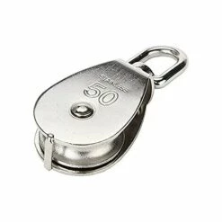 ECHOO 1 Pièces En Acier Inoxydable Poulie Simple 304 Poulie Pivotante à Roue Unique Bloc De Chargement Poulie De Levage Pour La Maison Jardin Rénovation Charge Matériaux De ConstructionM50