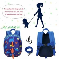 BRIDAY Mini Sac à Dos Dinosaur Toddler Avec Laisse, Enfants Bookbag De Harnais De Bébé D'enfants 10 BRIDAY Mini Sac à Dos Dinosaur Toddler Avec Laisse, Enfants Bookbag De Harnais De Bébé D'enfants -Equipement antichute Soldes 39582641 4