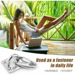 BETTERLIFE 6 Pcs Mousqueton Escalade Mousqueton A Ressort En Acier Inoxydable Charge Maximale 100 KG Pour Hamac Balançoire Camping Randonnée Extérieur - Argent -Equipement antichute Soldes 39654868 4