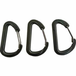 BETTERLIFE Mousquetons En Alliage D'Aluminium En Forme D Mousquetons Porte Clé Mousquetons Ressort 4pcs Pour Camping Randonnée Sac à Dos