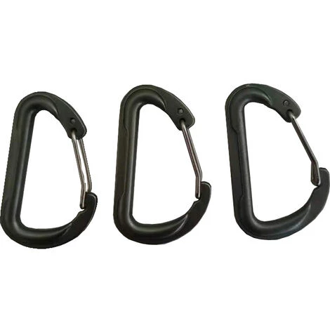 BETTERLIFE Mousquetons En Alliage D'Aluminium En Forme D Mousquetons Porte Clé Mousquetons Ressort 4pcs Pour Camping Randonnée Sac à Dos 3 BETTERLIFE Mousquetons En Alliage D'Aluminium En Forme D Mousquetons Porte Clé Mousquetons Ressort 4pcs Pour Camping Randonnée Sac à Dos