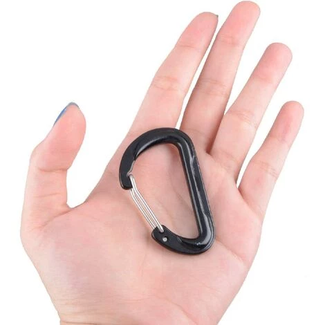 BETTERLIFE Mousquetons En Alliage D'Aluminium En Forme D Mousquetons Porte Clé Mousquetons Ressort 4pcs Pour Camping Randonnée Sac à Dos 5 BETTERLIFE Mousquetons En Alliage D'Aluminium En Forme D Mousquetons Porte Clé Mousquetons Ressort 4pcs Pour Camping Randonnée Sac à Dos – Image 3