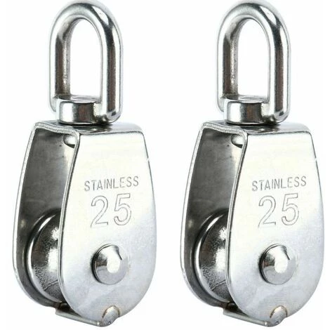 BETTERLIFE Poulie De Levage, Poulie Simple En Acier Inoxydable 304 Poulie Simple M25 Charge 150kg, Lot De 2 3 BETTERLIFE Poulie De Levage, Poulie Simple En Acier Inoxydable 304 Poulie Simple M25 Charge 150kg, Lot De 2
