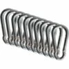 ABCRITAL Mousquetons 60Mm X 6 Mm 10 Pièce, Mousqueton En Acier Avec Crochets À Pression, Capacité De Charge Jusqu'À Environ 80 Kg -Equipement antichute Soldes 39709542 1