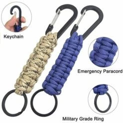 TRIOMPHE 5 Couleurs,Lot De 5 Porte-clés Enavec Mousqueton, Lanière Tressée Pour Clés, Couteau, Lampe De Poche, Camping, Randonnée, Sac à Dos Pour Homme Et Femme 9 TRIOMPHE 5 Couleurs,Lot De 5 Porte-clés Enavec Mousqueton, Lanière Tressée Pour Clés, Couteau, Lampe De Poche, Camping, Randonnée, Sac à Dos Pour Homme Et Femme -Equipement antichute Soldes 39710024 3