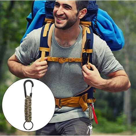 TRIOMPHE 5 Couleurs,Lot De 5 Porte-clés Enavec Mousqueton, Lanière Tressée Pour Clés, Couteau, Lampe De Poche, Camping, Randonnée, Sac à Dos Pour Homme Et Femme 7 TRIOMPHE 5 Couleurs,Lot De 5 Porte-clés Enavec Mousqueton, Lanière Tressée Pour Clés, Couteau, Lampe De Poche, Camping, Randonnée, Sac à Dos Pour Homme Et Femme – Image 5