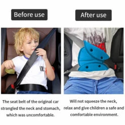 DEVENIRRICHE Ajusteur De Ceinture De Sécurité Pour Enfants, Lot De 2, Positionneur Triangulaire De Couverture De Sécurité De Ceinture De Sécurité De Voiture Pour Enfants, Bébé, Personnes De Petite Taille, Ajusteur Automatique De Sangle D'épaule Ferme, Harnais De Prote -Equipement antichute Soldes 41657344 4