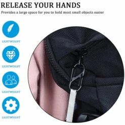 DEVENIRRICHE Clip Mousqueton, Crochets En Forme De S, Porte-clés Mousqueton à Double Verrouillage En Alliage D'aluminium Léger De Type S Pour Le Camping En Plein Air, Randonnée, Mousquetons à Double Ressort Pour Porte-clés, Outil De Boucle De Porte-clés, N ° 6, Noir -Equipement antichute Soldes 41658729 4