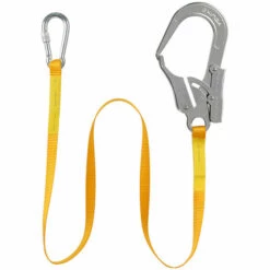 GUAZHUNIFR Sangle Longe De Sécurité Longe D'escalade Avec Mousqueton Boucle En Acier Pour Escalade Alpinisme Antichut (1.8M, 2200KG Max)