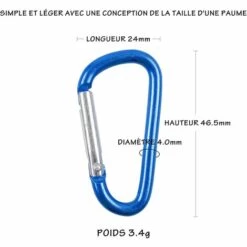 GUAZHUNIFR 10 Couleur Petit Mousqueton Prote Clés D Anneau Multicoulor Mousqueton Aluminium Mousqueton Pour Pêche Randonnée Sac à Dos 10 GUAZHUNIFR 10 Couleur Petit Mousqueton Prote Clés D Anneau Multicoulor Mousqueton Aluminium Mousqueton Pour Pêche Randonnée Sac à Dos -Equipement antichute Soldes 41872419 4
