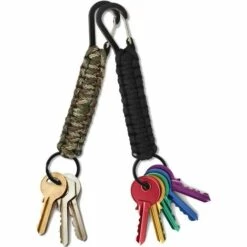 TANABATA 5 Pièce Paracorde Porte-clés Avec Mousqueton Corde Tressée Avec Porte-clés Et Mousqueton Porte-clés Paracord Extérieur Pour Le Cyclisme Alpinisme Camping Randonnées Pédestres -Equipement antichute Soldes 42414704 2