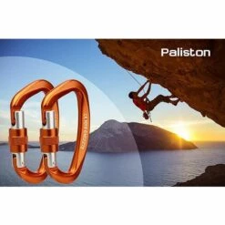 TANABATA 1pc Mousqueton Escalade 25kN Mousqueton à Verrouillage Mousqueton En Forme De D -Equipement antichute Soldes 42414928 5