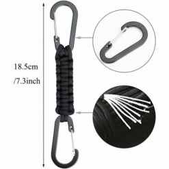 TANABATA 3 Pcs Porte-clés Avec Mousqueton, Tressé Cordon Bague Mousqueton Pour Clés, Extérieur, Camping, Randonnée Pédestre 8 TANABATA 3 Pcs Porte-clés Avec Mousqueton, Tressé Cordon Bague Mousqueton Pour Clés, Extérieur, Camping, Randonnée Pédestre -Equipement antichute Soldes 42414930 2