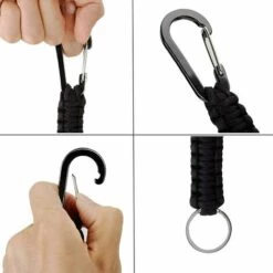 TANABATA 3 Pcs Porte-clés Avec Mousqueton, Tressé Cordon Bague Mousqueton Pour Clés, Extérieur, Camping, Randonnée Pédestre 9 TANABATA 3 Pcs Porte-clés Avec Mousqueton, Tressé Cordon Bague Mousqueton Pour Clés, Extérieur, Camping, Randonnée Pédestre -Equipement antichute Soldes 42414930 3