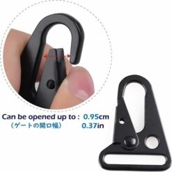 TANABATA Mousqueton Suspendu Tactique Porte Clé Pince Boucle Clips Crochet à Bec D’aigle Multifonctionnel Pour Camping Randonnée Chasse -Equipement antichute Soldes 42414931 3