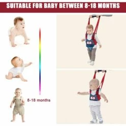 BRIDAY Harnais Bebe,Harnais De Marche Pour Bébé,Bébé Harnais De Sécurité Enfant Réglable Bretelles Aide à La Marche Bébé Marche Protection Ceinture 10 BRIDAY Harnais Bebe,Harnais De Marche Pour Bébé,Bébé Harnais De Sécurité Enfant Réglable Bretelles Aide à La Marche Bébé Marche Protection Ceinture -Equipement antichute Soldes 43147501 4