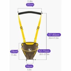 BRIDAY Harnais De Sécurité Pour Bébé - Aide à La Marche Harnais De Sécurité Enfant Debout Et Marcher Apprentissage Aide Pour Bébé Harnais Bebe Respirant Aide à La Marche Des Tout-petits 10-24 Mois -Equipement antichute Soldes 43147506 3