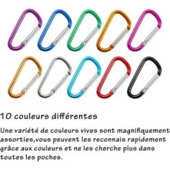ELLE.10 Couleur Mousqueton Porte-clés Sac à Dos D'alpinisme -Equipement antichute Soldes 44437786 3