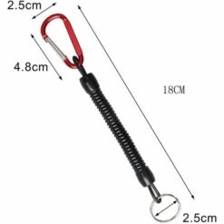 BRIDAY Porte-clés En Spirale Extensible 8 Pièces Avec Mousqueton En Métal De Couleur D, Porte-clés Rétractable à Ressort De Sécurité à Ressort -Equipement antichute Soldes 44497179 3