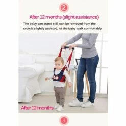 ELLE Harnais Bebe, Trotteur Aide à La Marche Des Tout-petits, Bébé Harnais De Sécurité Enfant Réglable Bretelles Aide à La Marche Bébé Marche Protection Ceinture -Equipement antichute Soldes 44507018 5