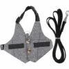 ELLE Lapin Harnais Et Laisse Mis Gilet De Lapin De Style Gentilhomme Avec Bouton De Décoration Harnais Doux Réglable Petit Animal Pour La Marche Jogging(M) -Equipement antichute Soldes 44832595 1