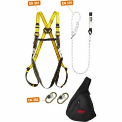 Harnais 3800C + Absorbeur 3801C20 + 2 Mousquetons + 1 Sac LEVAC - 3616KIT3V--