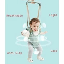 Aide à La Marche Pour Trotteur Pour Bébé Debout Aide à L'apprentissage De La Marche Laisses De Sécurité Pour Marcheur, 4 En 1 Ceinture Fonctionnelle Pour Trotteur Pour Enfants De 6 à 36 Mois, A-vert,HANBING -Equipement antichute Soldes 47163151 3