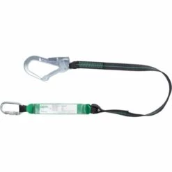 COVERGUARD Longe à Absorbeur Sangle Avec Connecteur Acier Ouverture 50mm QUERCUS - EN355