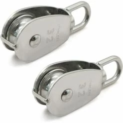 32 Mm Poulie Simple Pivotant à Poulie Roulements De Poulie Crochet - Acier Inox 304, Pour Cabl Et Nylon, Levage Capacité De La Poulie 250kg(Argent),Starlight,2 Pièces 9 32 Mm Poulie Simple Pivotant à Poulie Roulements De Poulie Crochet - Acier Inox 304, Pour Cabl Et Nylon, Levage Capacité De La Poulie 250kg(Argent),Starlight,2 Pièces -Equipement antichute Soldes 47884917 3